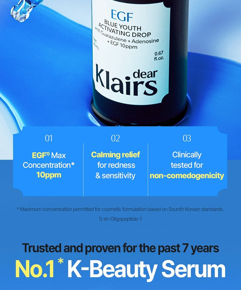 Dear, Klairs Blue Youth Activating Drop 50ml