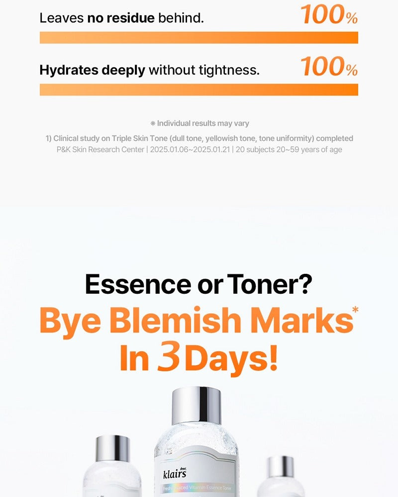 Dear, Klairs Freshly Juiced Vitamin Essence Toner 180ml