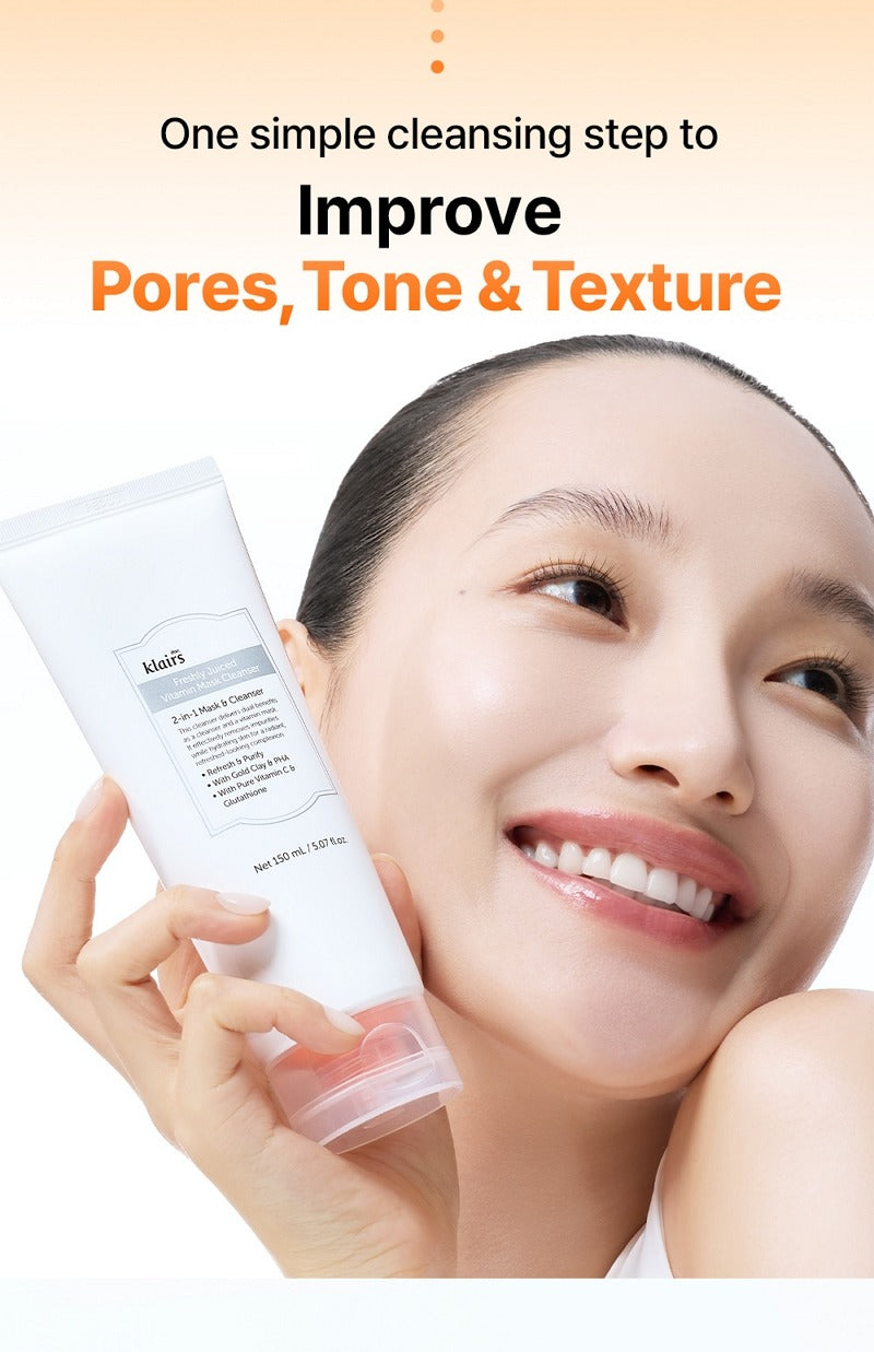 Dear, Klairs Freshly Juiced Vitamin Mask Cleanser 150ml