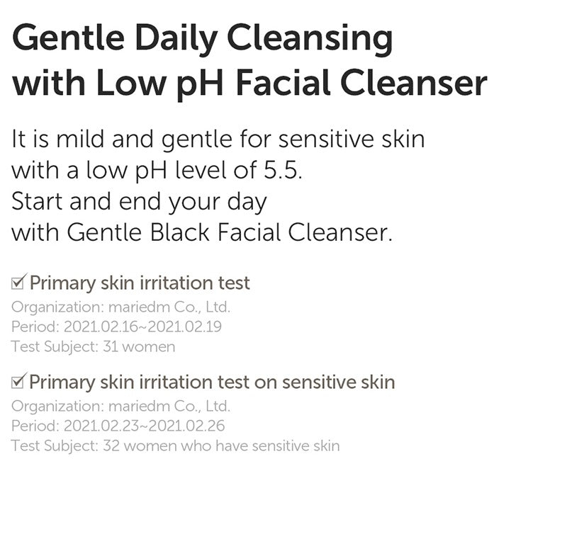 Dear, Klairs Gentle Black Facial Cleanser 140ml
