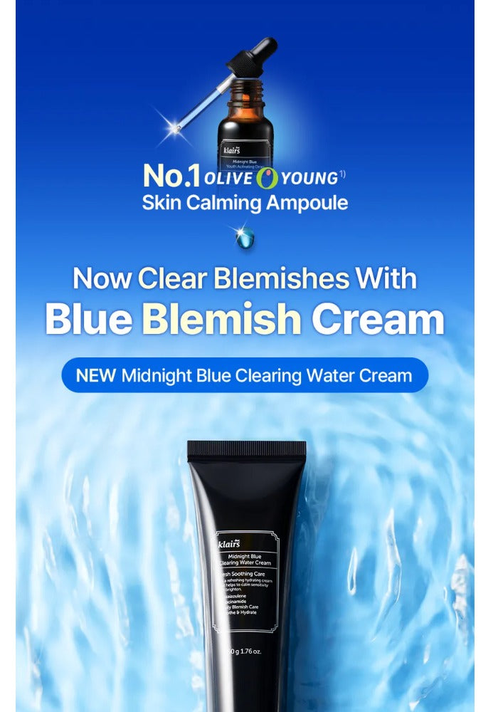 Dear, Klairs Midnight Blue Clearing Water Cream 50g