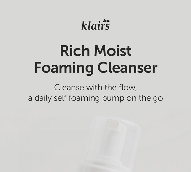 Dear, Klairs Rich Moist Foaming Cleanser 100ml