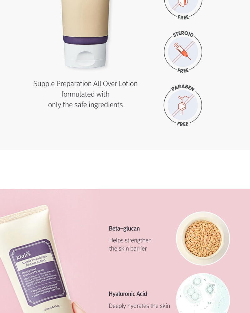 Dear, Klairs Supple Preparation All-Over Lotion 250ml