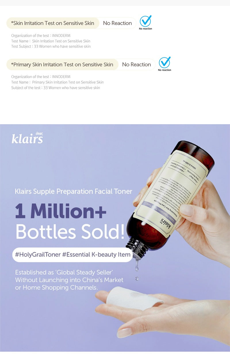 Dear, Klairs Supple Preparation Facial Toner 180ml