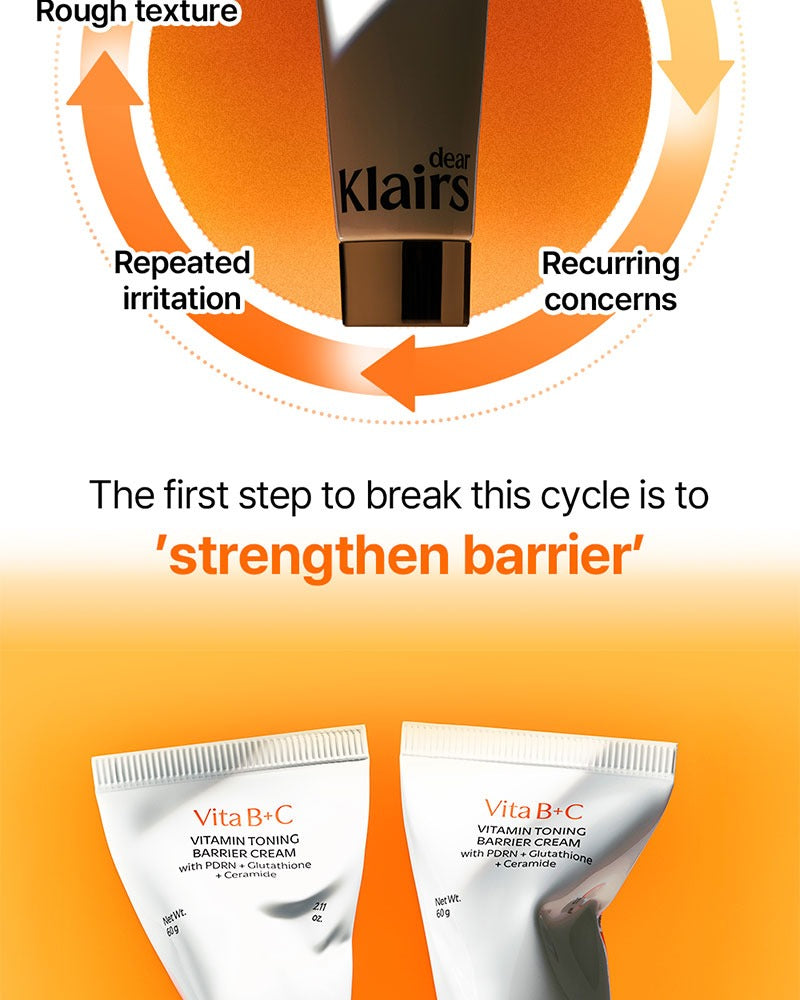 Dear, Klairs Vita B+C Toning Barrier Cream 60g