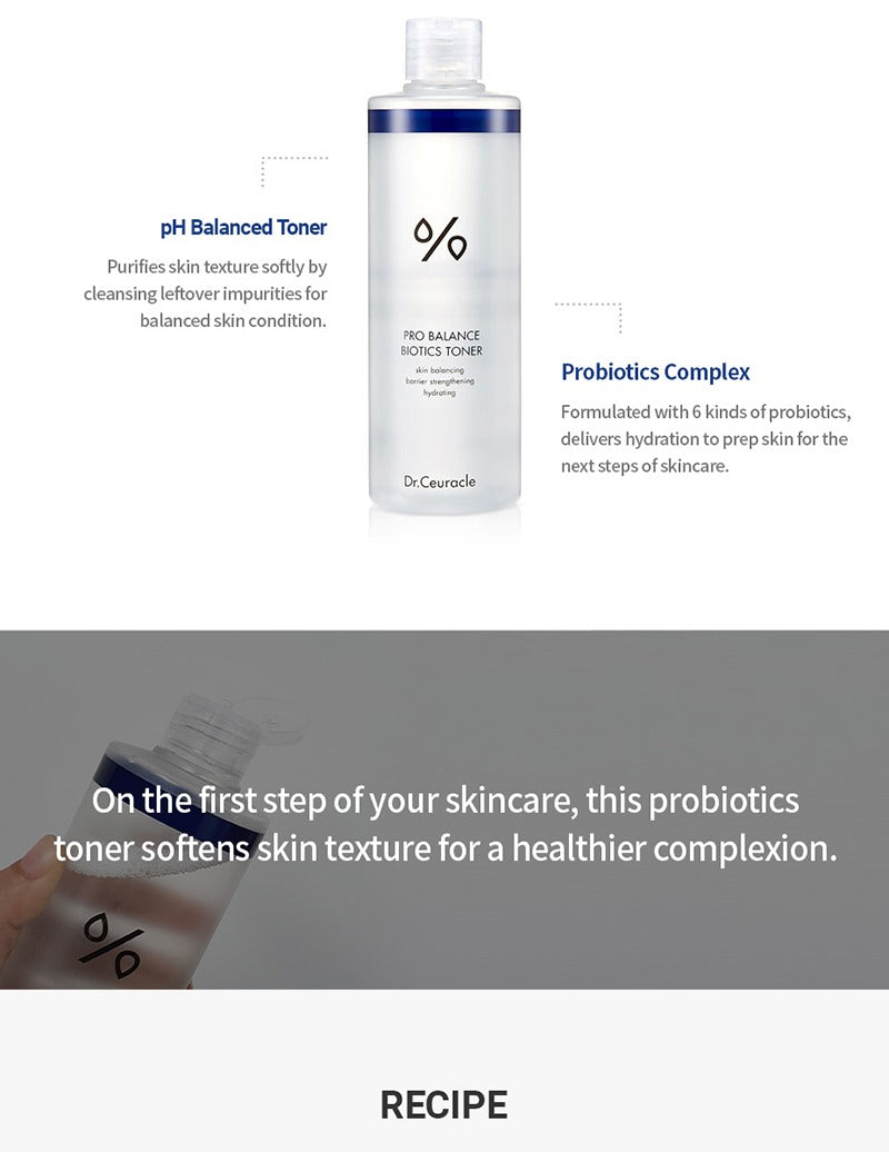 Dr.Ceuracle Pro Balance Biotics Toner 300ml