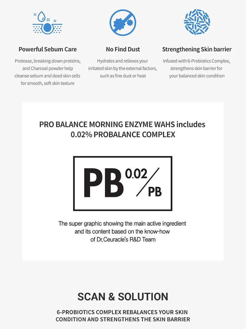 Dr.Ceuracle Pro Balance Night Enzyme Wash 50g