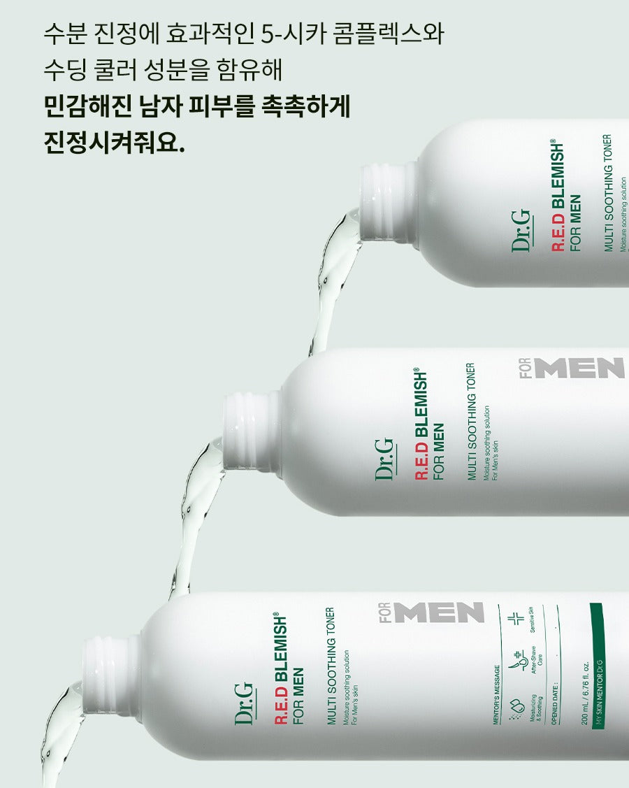 Dr.G R.E.D Blemish for Men Multi Soothing Toner 200ml