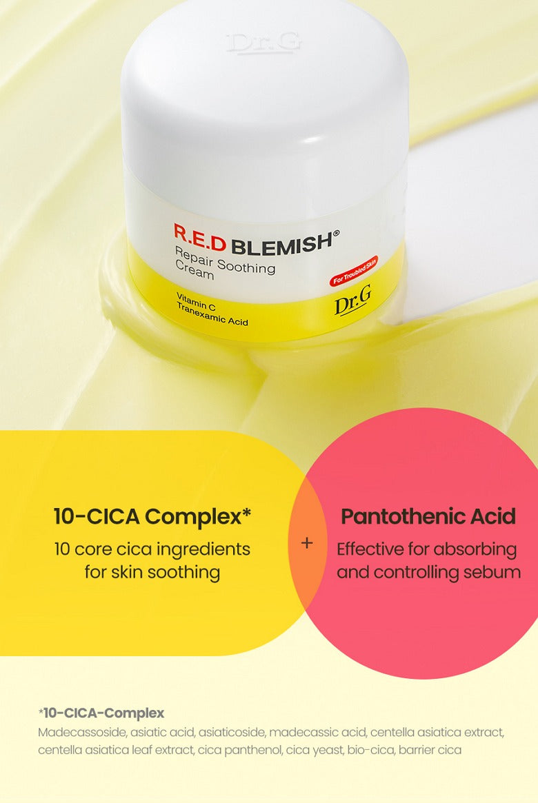 Dr.G Red Blemish Clear Soothing Cream 70ml (Tube)