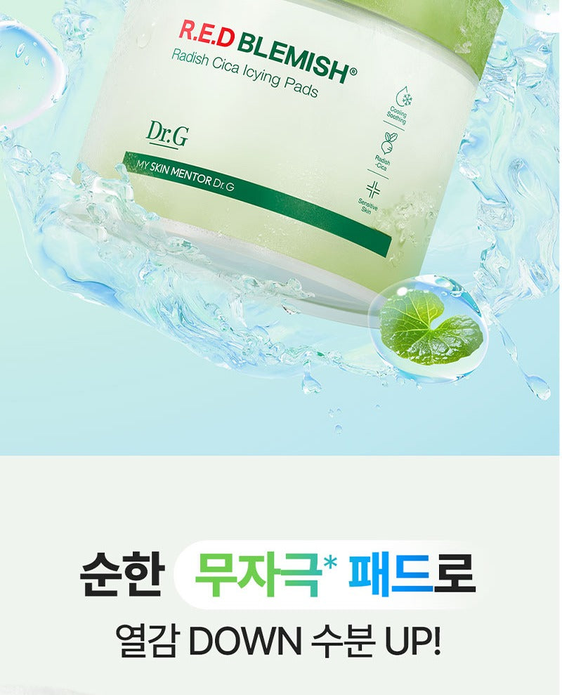 Dr.G R.E.D Blemish Radish Cica Icying Pads 190ml (60 Pads)