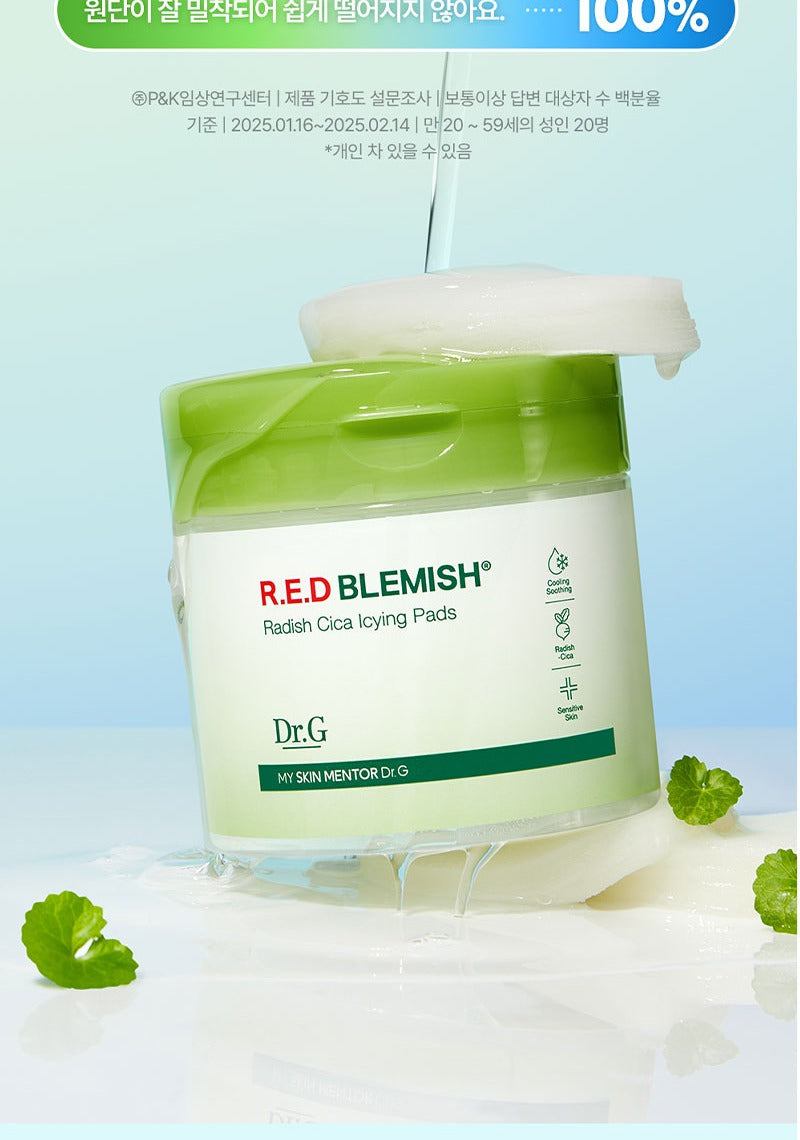 Dr.G R.E.D Blemish Radish Cica Icying Pads 190ml (60 Pads)