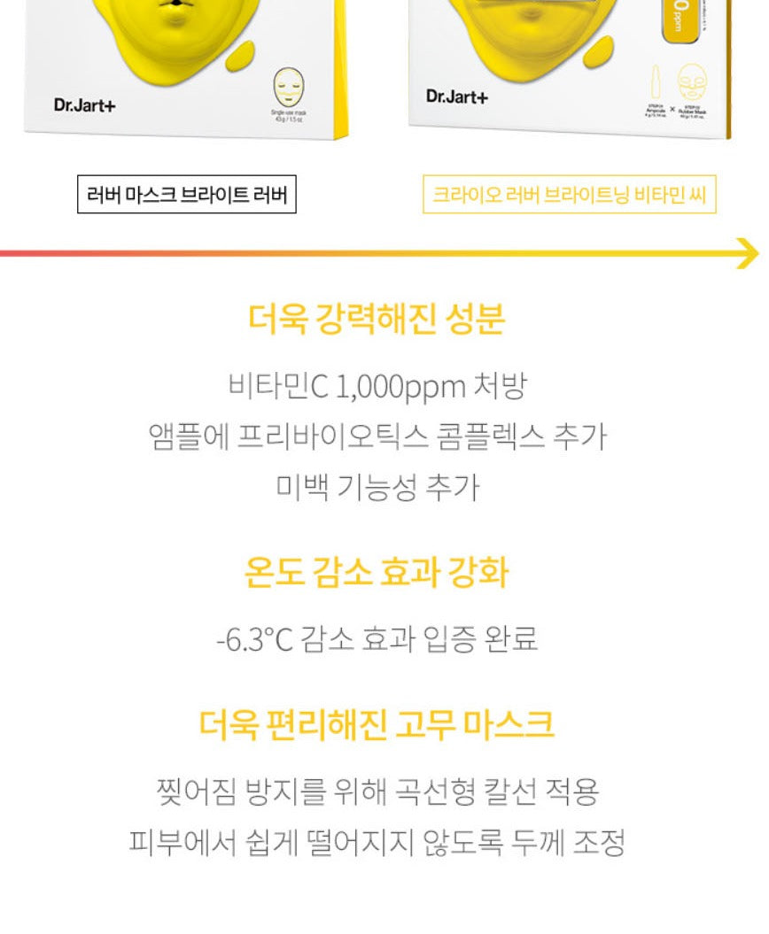 Dr.Jart+ Cryo Rubber Brightening Vitamin C Mask 1ea