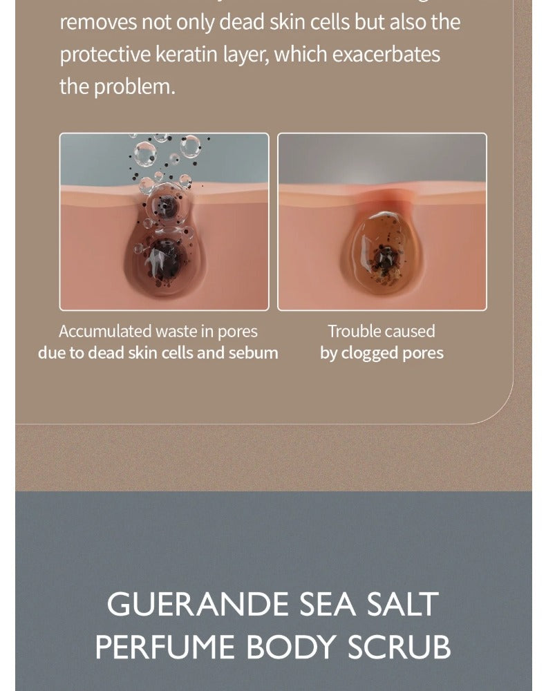 Dr.Melaxin Guérande Sea Salt Perfume Body Scrub 450g – Dark Amber & Vanilla
