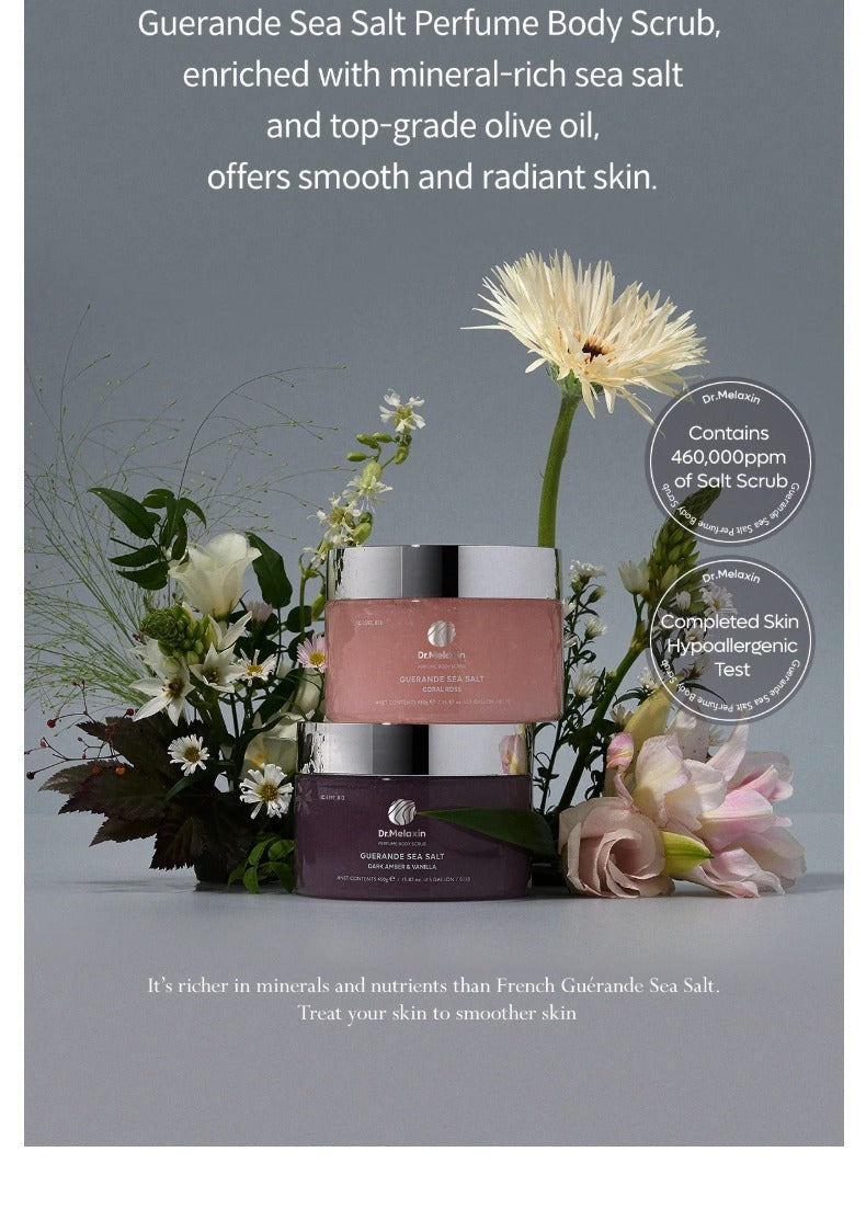 Dr.Melaxin Guérande Sea Salt Perfume Body Scrub 450g – Dark Amber & Vanilla