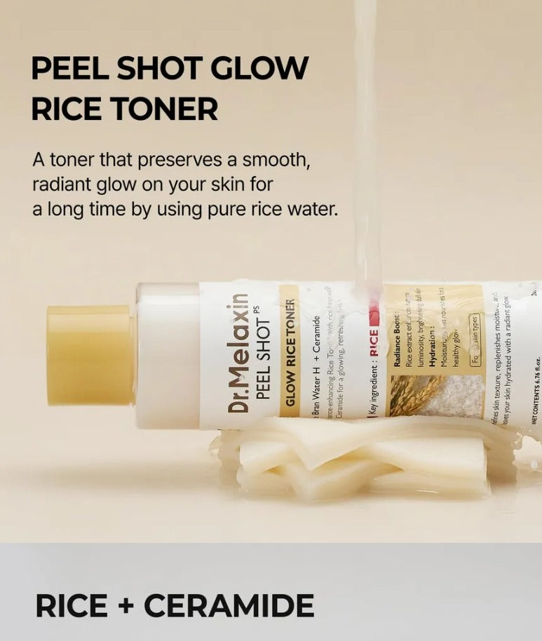 Dr.Melaxin Peel Shot Glow Rice Toner 200ml
