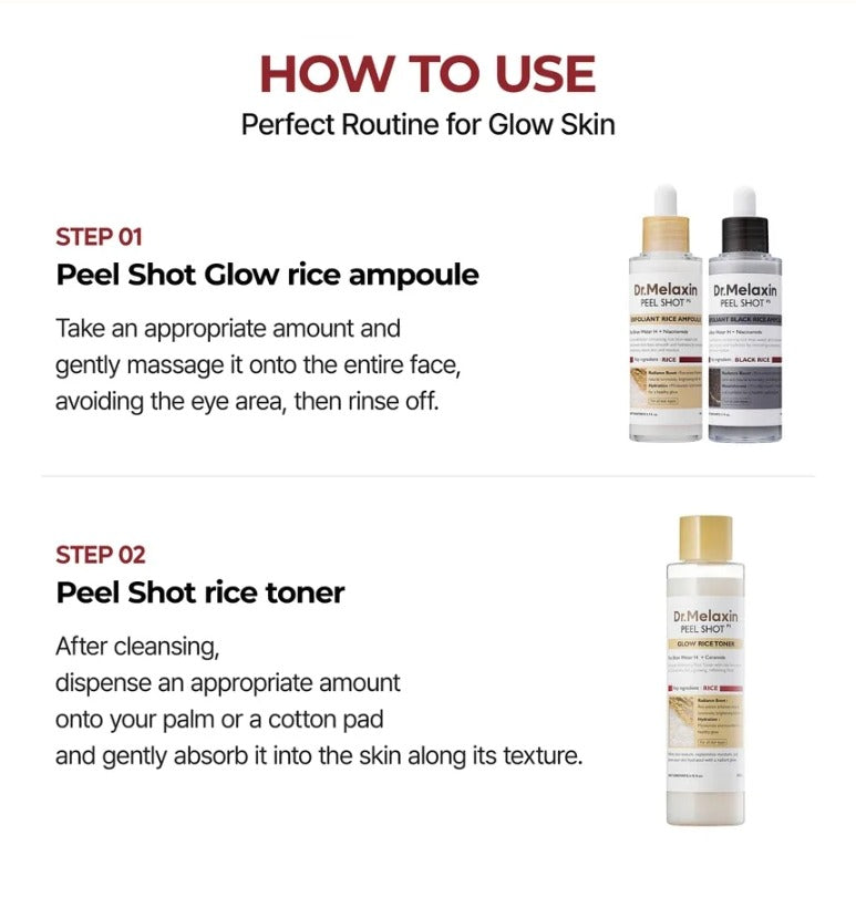 Dr.Melaxin Peel Shot Glow Rice Toner 200ml