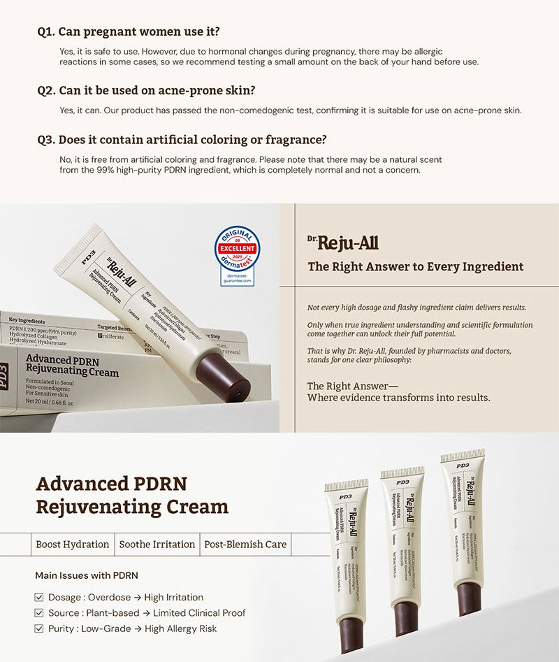 Dr.Reju-All Advanced PDRN Rejuvenating Cream + Mask Set