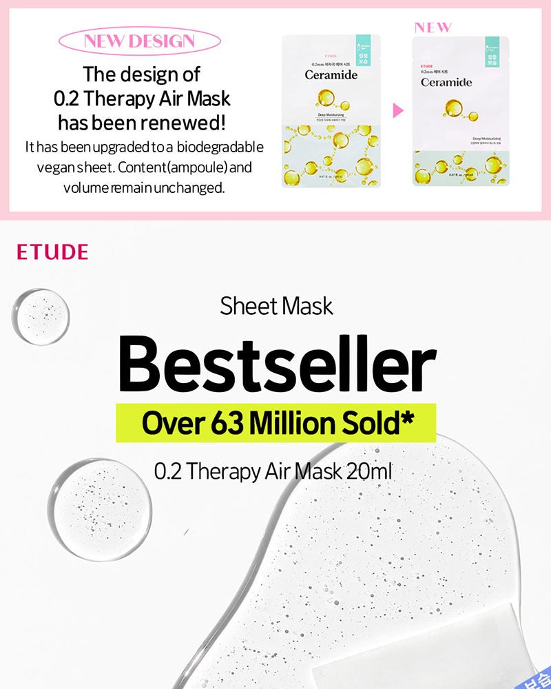 ETUDE 0.2 Therapy Air Mask Collagen (5 Sheets)