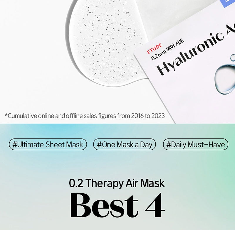 ETUDE 0.2 Therapy Air Mask Hyaluronic Acid (5 Sheets)