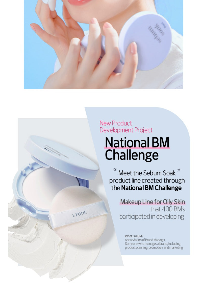 ETUDE Sebum Soak Pact 9.5g
