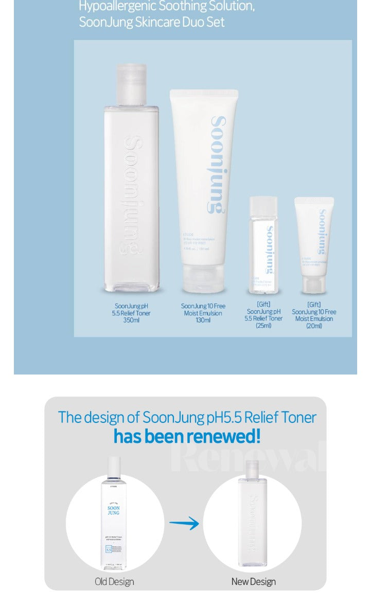 ETUDE Soonjung Skin Care Set 2-piece set