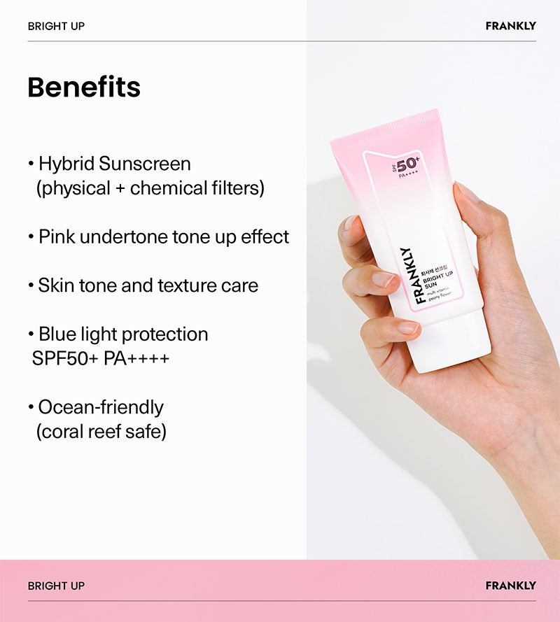 FRANKLY Bright Up Sunscreen SPF50+ PA++++ 50ml