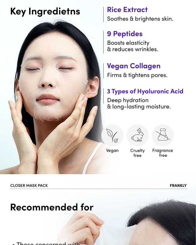 FRANKLY Closer Mask (10 Sheets)