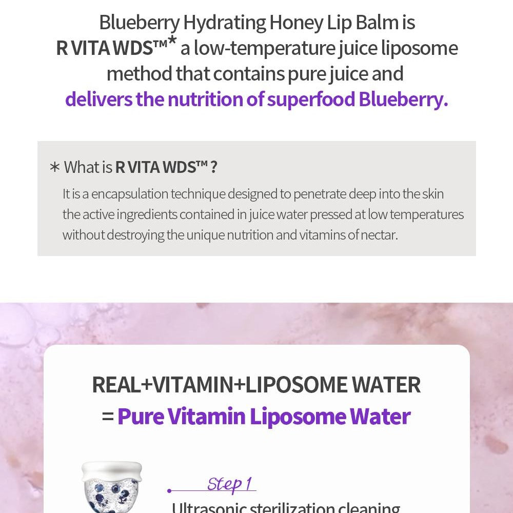 FRUDIA Blueberry Hydrating Honey Lip Balm 10g