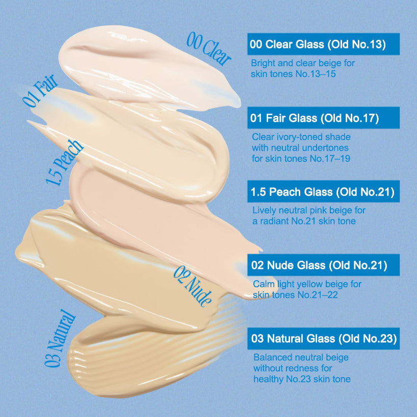 FWEE Cushion Glass Natural 13g + Refill 13g (5 Shades)2