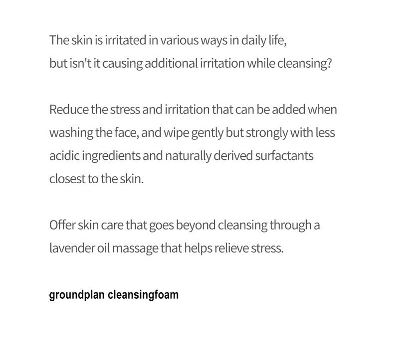 GROUNDPLAN Cleansing Foam 100ml