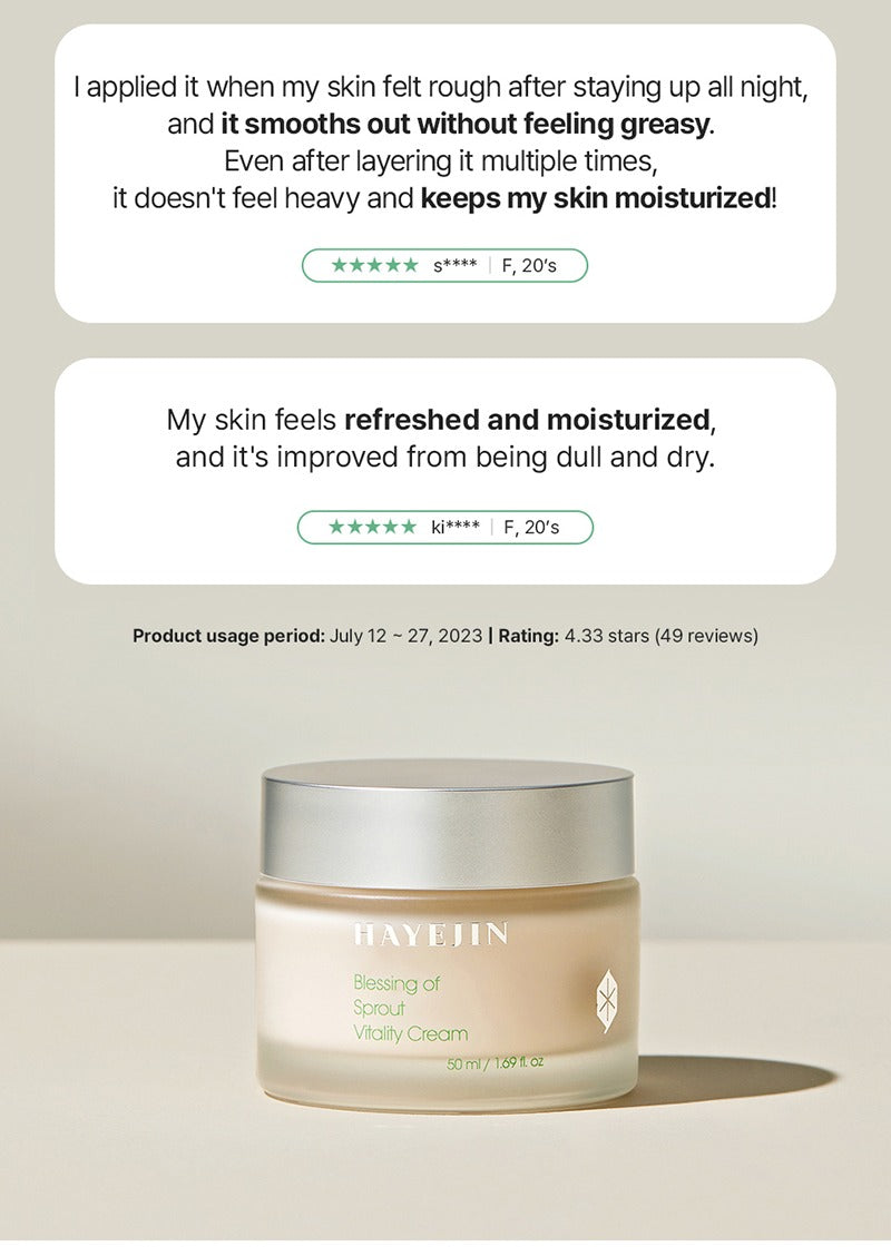 HAYEJIN Blessing of Sprout Vitality Cream 50ml