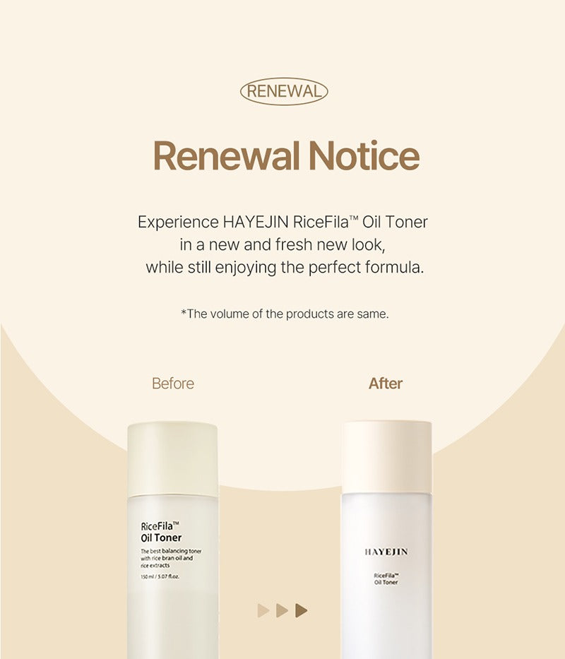 HAYEJIN RiceFila™ Oil Toner 150ml
