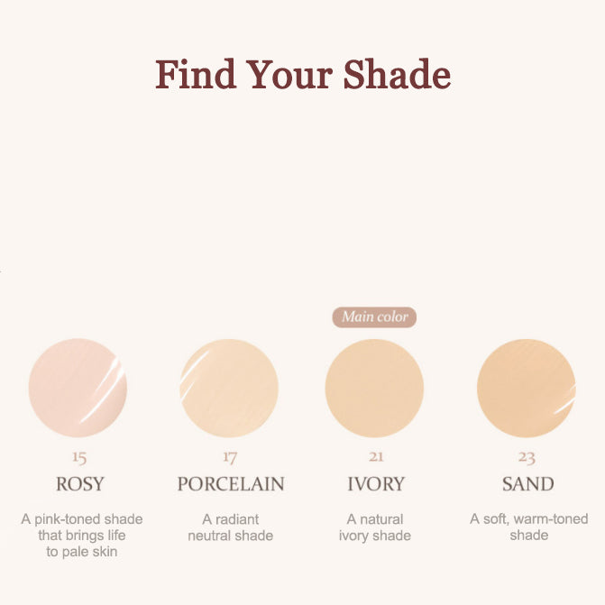 HINCE Second Skin Glow Cushion 12g + Refill 12g (SPF50 PA++++) 4 Shades1
