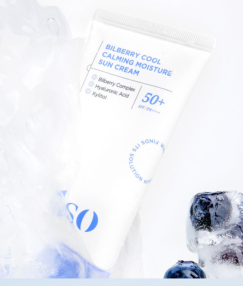 ILSO Bilberry Cool Calming Moisture Sun Cream SPF50+ PA++++ 50ml