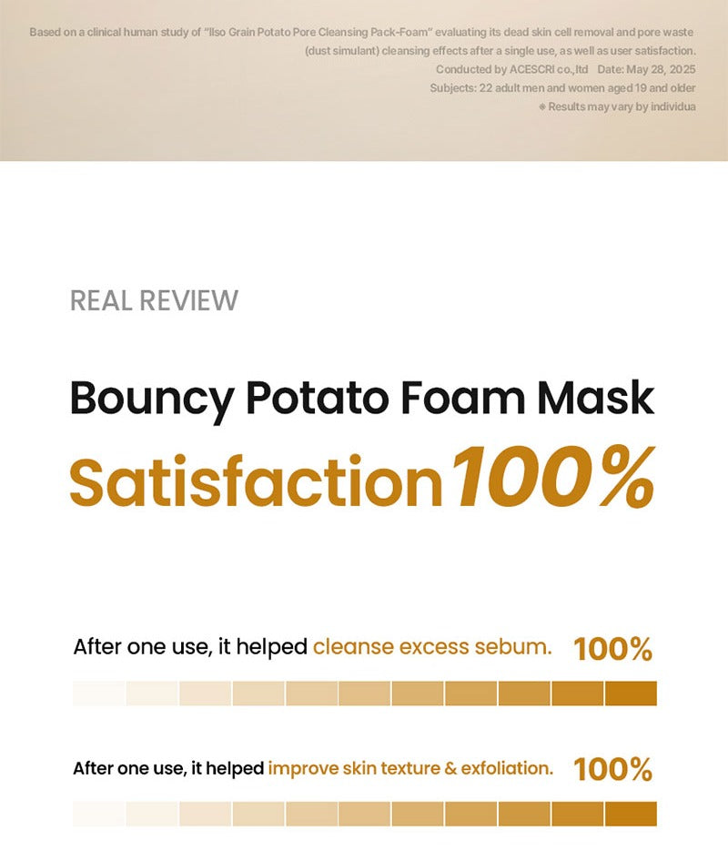 ILSO Grain Potato Pore Cleansing Pack Foam 150ml