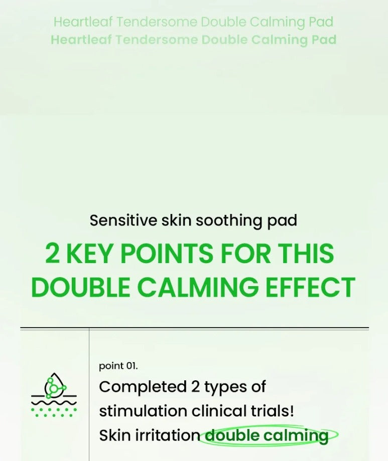 ILSO Heartleaf Tendersome Double Calming Pad 60 Pads