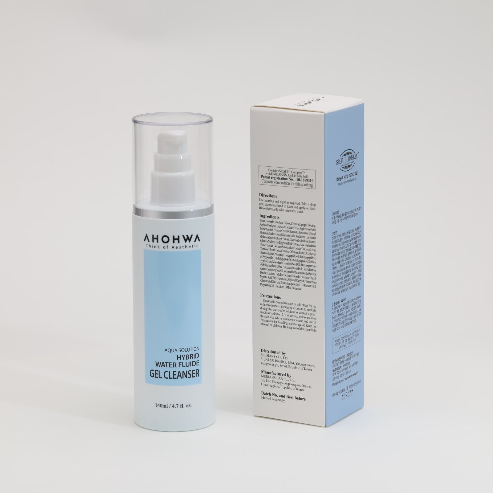 AHOHWA Aqua Solution Hybrid Water Fluide Gel Cleanser - 140ml