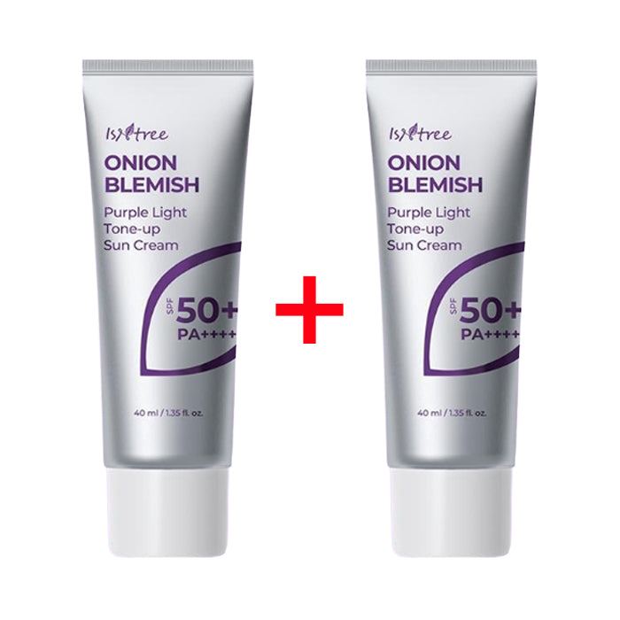 ISNTREE ONION BLEMISH Purple Light Tone-up Sun Cream 40ml x 2ea (SPF50+ PA++++)