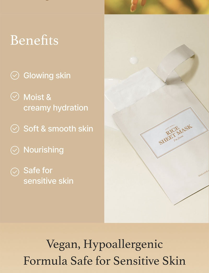 I'M FROM Rice Sheet Mask 20ml x 5