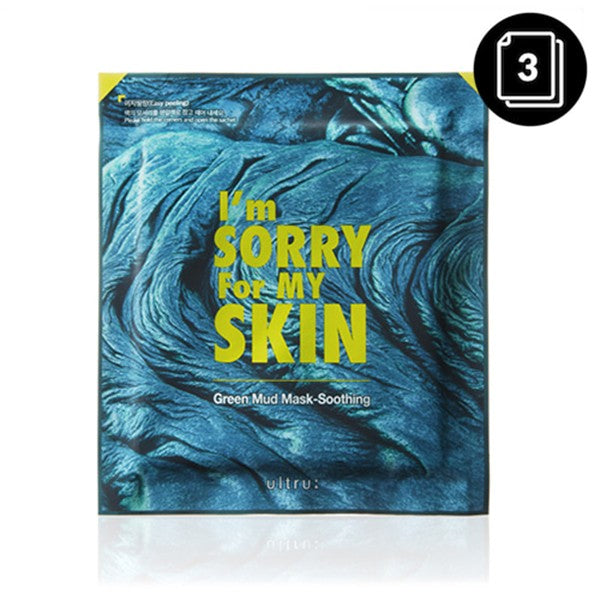 I'm Sorry For My Skin Green Mud Mask Soothing 3 masks