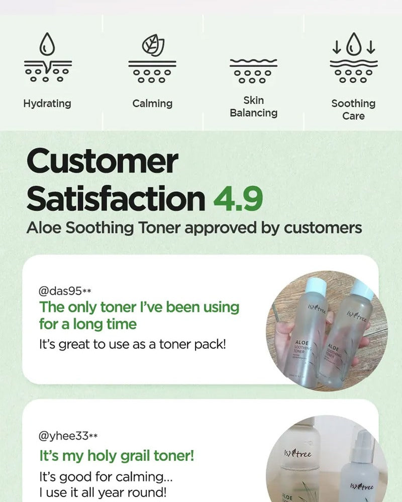 Isntree Aloe Soothing Toner 200ml