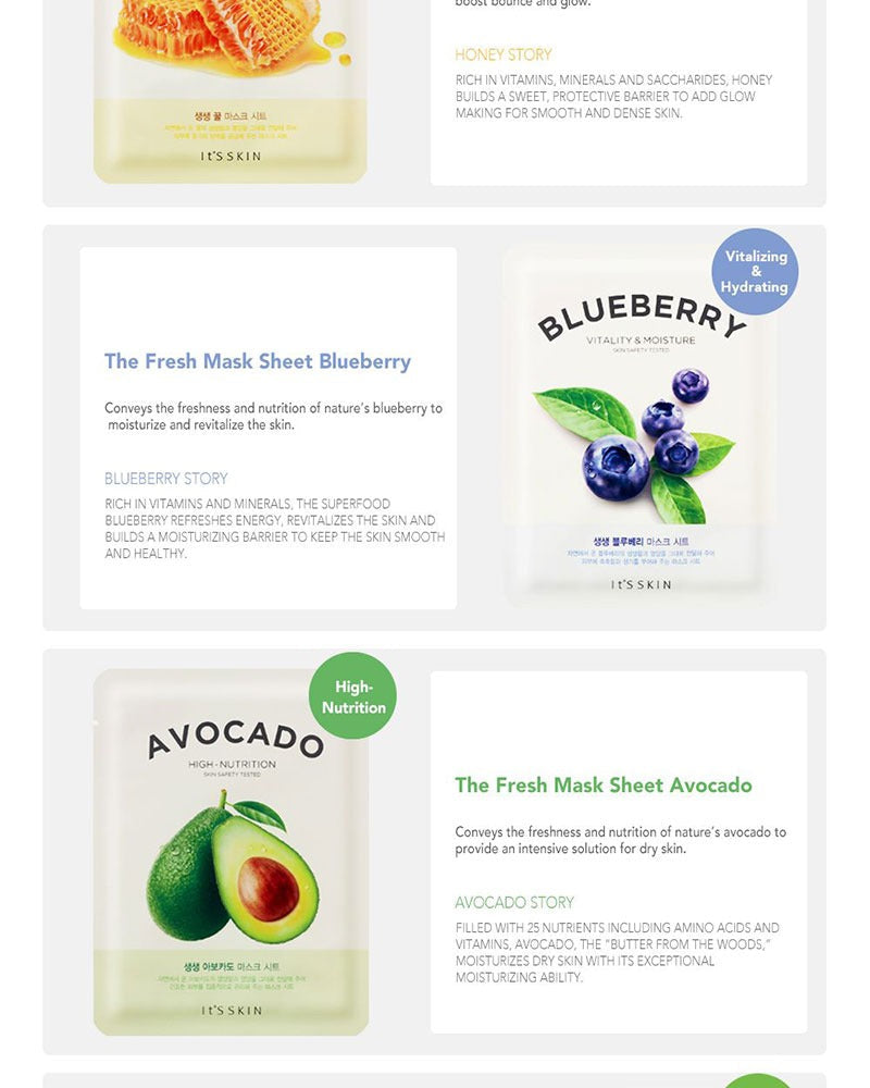 It's Skin The Fresh Mask Sheet (5-Pack)
