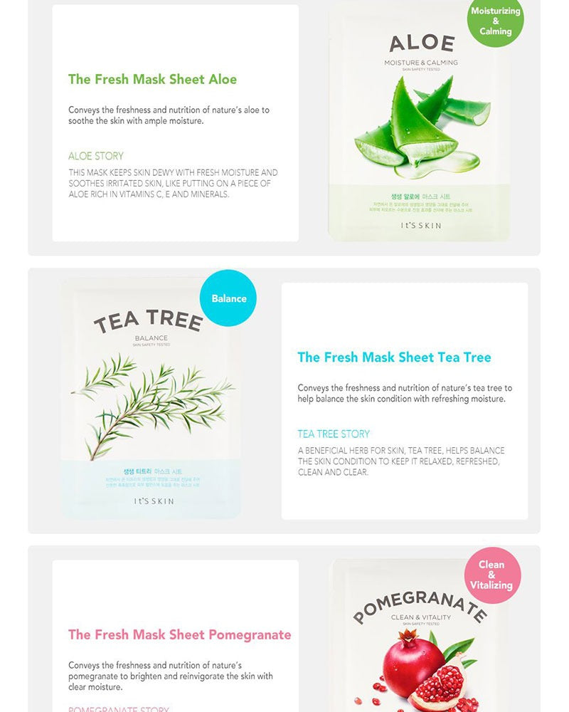 It's Skin The Fresh Mask Sheet (5-Pack)
