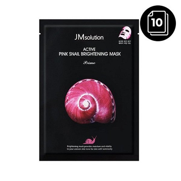 JMsolution Active Pink Snail Brightening Mask 10 masks