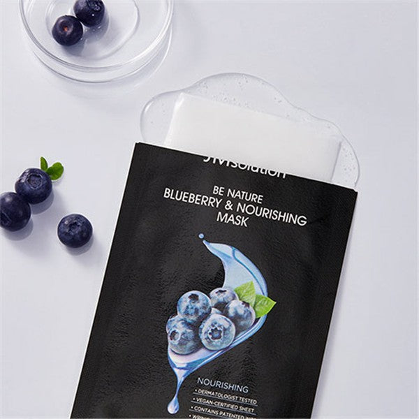 JMsolution Be Nature Blueberry & Nourishing Mask 10 sheets