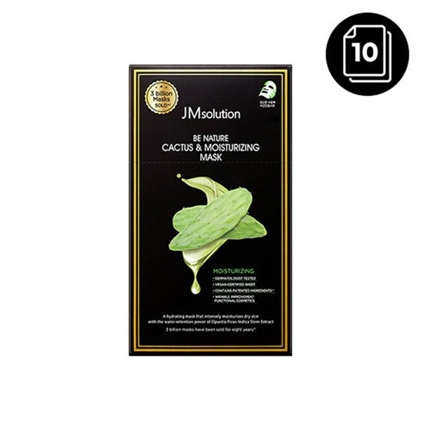 JMsolution Be Nature Cactus & Moisturizing Mask — 10 Sheets