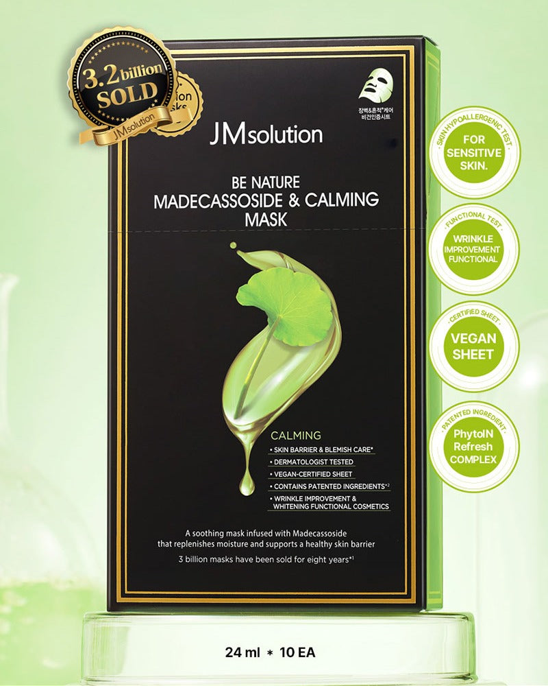 JMsolution Be Nature Madecassoside & Calming Mask (10 Sheets)