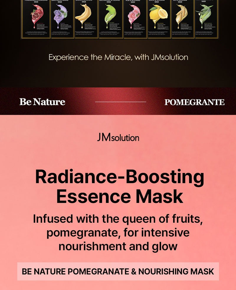 JMsolution Be Nature Pomegranate & Nourishing Mask 10 sheets