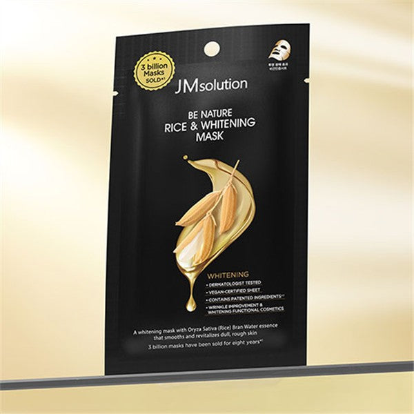 JMsolution Be Nature Rice & Whitening Mask 10 sheets