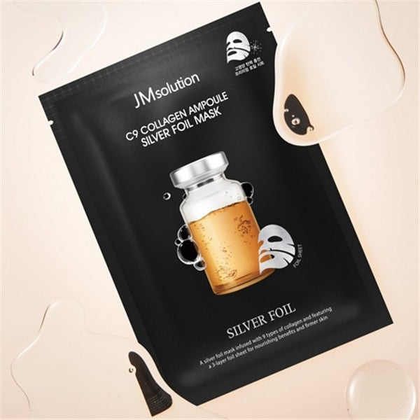 JMsolution C9 Collagen Ampoule Silver Foil Mask 10 masks